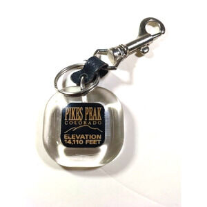 Pikes Peak Colorado Elevation 14 110 Feet Acrylic Keychain